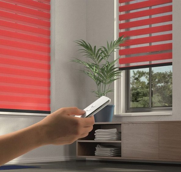 Remote operated curtains